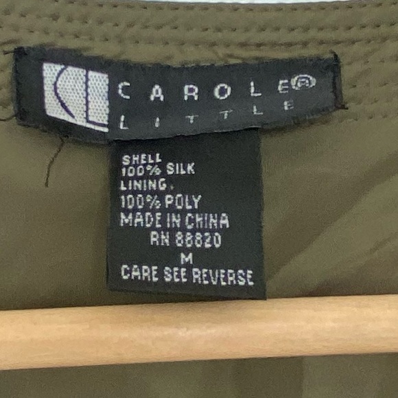 Vintage Carole Little Embroidered Silk Tunic Top - Picture 5 of 10